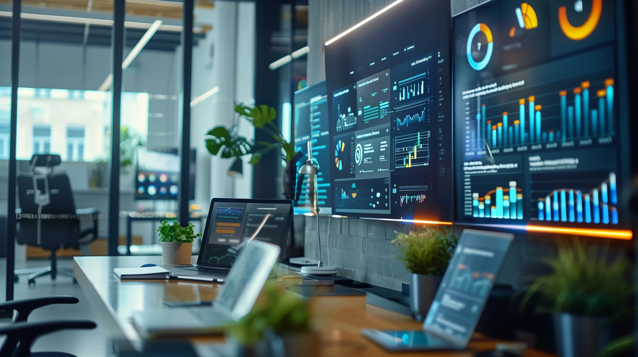 Fat Agent team workspace with analytics dashboards